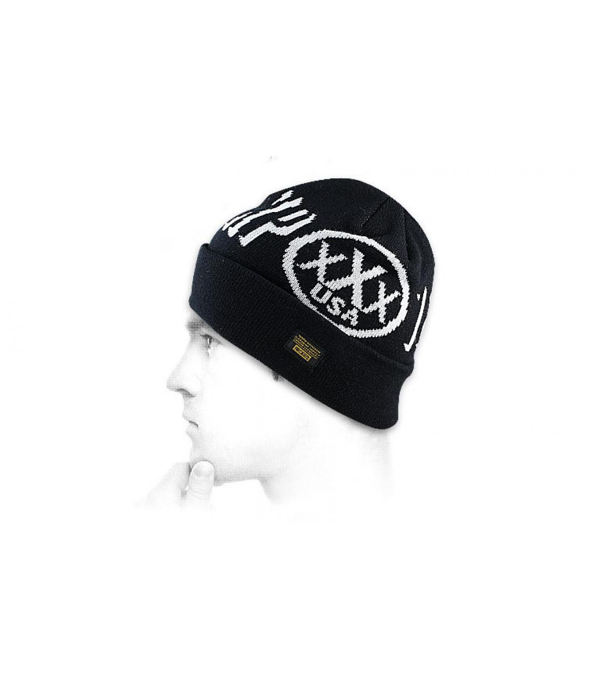 Berretto 10 Deep nero XXX DXXP beanie